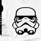 64 Stormtrooper svg, starwars svg, dark side svg, instant download, silhouette cameo, shirt design, vector files, png, dxf, eps