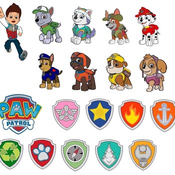 66 Paw patrol svg,cut files,silhouette clipart,vinyl files,Vector Digital,svg file,svg cut file,clipart svg,graphics clipart