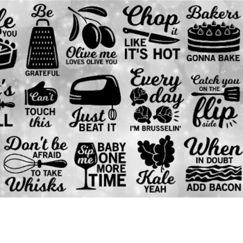 69 Kitchen SVG Bundle, funny quotes svg, chop it like its hot svg, bakers gonna bake svg, cooking svg, cook svg, kitchen towel svg, chef svg