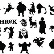 7 Shrek svg,cut files,silhouette clipart,vinyl files,vector digital,svg file,svg cut file,clipart svg,graphics clipart