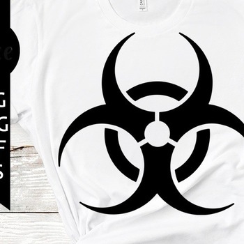 71 Biohazard symbol svg, silhouette cameo, biohazard clipart, instant download, shirt design, vector files, cutting files, png, dxf