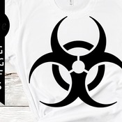 71 Biohazard symbol svg, silhouette cameo, biohazard clipart, instant download, shirt design, vector files, cutting files, png, dxf