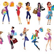 71 Shopping Girl svg,cut files,silhouette clipart,vinyl files,Vector Digital,svg file,svg cut file,clipart svg,graphics clipart