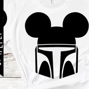 72 Mandalorian svg, mickey head svg, disney svg, digital download, silhouette cameo, shirt design, star wars svg, vector files, png