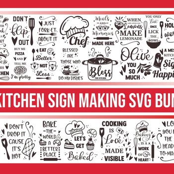 73 Kitchen SVG Bundle, sign making svg, svg designs, cooking svg, baking svg, svg quotes, kitchen towel svg, farmhouse svg, home svg, svg fi