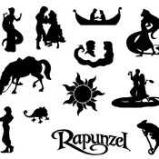 73 Rapunzel svg,cut files,silhouette clipart,vinyl files,vector digital,svg file,svg cut file,clipart svg,graphics clipart