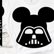 74 Darth vader svg, disney svg, mickey head svg, digital download, shirt design, silhouette cameo, star wars svg, funny svg, dxf