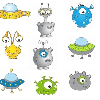 74 Space Monsters svg,cut files,silhouette clipart,vinyl files,Vector Digital,svg file,svg cut file,clipart svg,graphics clipart