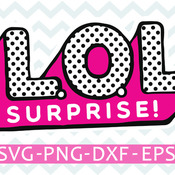 79 Lol surprise logo svg, instant download, lol surprise svg, silhouette, vector, svg cutting files, logo svg, cut design, dxf, png