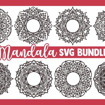 81 Mandala SVG Bundle, zentangle svg, mandala monogram svg, circle monogram svg, monogram frame svg, floralmonogram svg, svg files for cricu