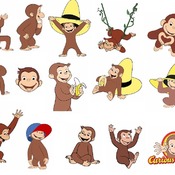 83 Curious George svg,cut files,silhouette clipart,vinyl files,vector digital,svg file,svg cut file,clipart svg,graphics clipart