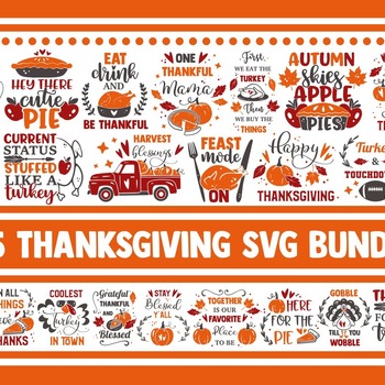 84 Thanksgiving SVG Bundle, thankful svg, blessed svg, turkey svg, fall svg, svg designs, svg quotes, gather svg, gobble svg, grateful svg,