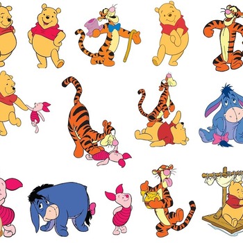 87 Winnie Pooh svg,cut files,silhouette clipart,vinyl files,Vector Digital,svg file,svg cut file,clipart svg,graphics clipart