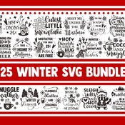 87 Winter SVG Bundle, christmas svg, snowflake svg, holiday svg, snowman svg, svg designs, svg quotes, mistletoe svg, let it snow svg, cricu