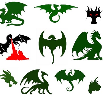 91 Dragons svg,cut files,silhouette clipart,vinyl files,vector digital,svg file,svg cut file,clipart svg,graphics clipart