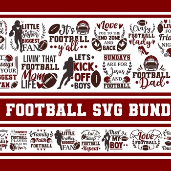 94 Football SVG Bundle, football mom svg, football helmet svg, funny svg quotes, svg designs, football player svg, love football svg, cricut