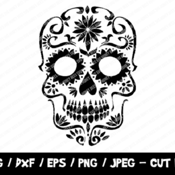 96 Calavera SVG, Skull Cut File, Sugar Skull Svg, Instant Download, File For Cricut & Silhouette, EPS, Dxf, Vinyl Cutting File, Mexico