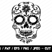 96 Calavera SVG, Skull Cut File, Sugar Skull Svg, Instant Download, File For Cricut & Silhouette, EPS, Dxf, Vinyl Cutting File, Mexico