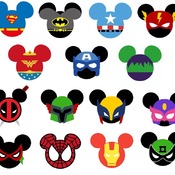 97 Superhero Mickey Ears svg,cut files,silhouette clipart,vinyl files,Vector Digital,svg file,svg cut file,clipart svg,graphics clipart