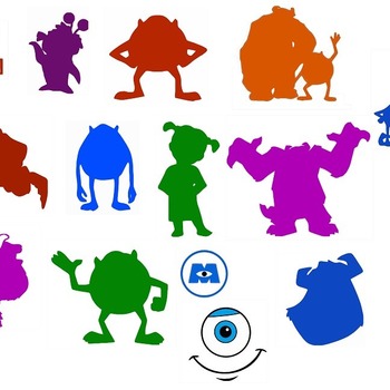 98 Monsters Inc svg,cut files,silhouette clipart,vinyl files,vector digital,svg file,svg cut file,clipart svg,graphics clipart