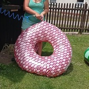 Czech summer 3 - Our chubby girl with inflatable chair etc.