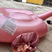 Deflation flamingo float
