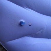 Inflating and deflating inflatable chair