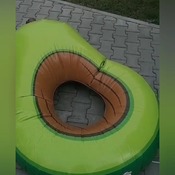 Inflating avocado float