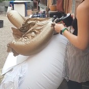Maky inflating pegasus float