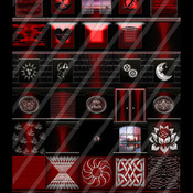 Posadas red collection 35 textures for imvu