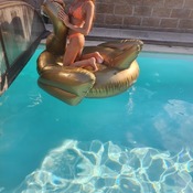 Veronika 3 - Shooting with golden swan and pegasus