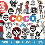 10 Coco SVG Bundle, Coco Vector, Coco Cricut, Coco T-Shirt, Halloween SVG, Coco Cut File, Coco Layered, Miguel SVG, Candy Skull Svg, Disney