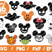 101 Mickey Pumpkin SVG, Mickey Halloween SVG, Disney Halloween SVG, Mickey Jack Head, Mickey Frankenstein, Coco, Ghost Bat Mickey Pirate, Mi