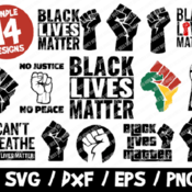 105 Black Lives Matter SVG Bundle, BLM SVG Cut File, Raised Fist Svg, Instant Download, Blm Cricut, I Can't Breathe, Protest Sign, Africa Fi