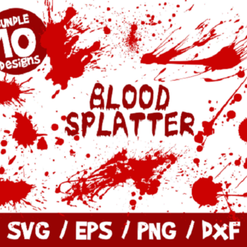 106 Blood Splatter SVG Bundle, Blood SVG, Halloween SVG, Halloween Decor, Blood Platter Cricut, Blood Splatter Vector, Clipart, Wall Decal