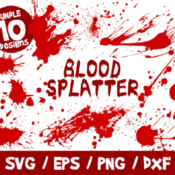 106 Blood Splatter SVG Bundle, Blood SVG, Halloween SVG, Halloween Decor, Blood Platter Cricut, Blood Splatter Vector, Clipart, Wall Decal