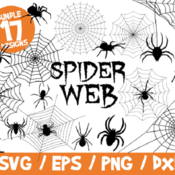 110 Spiderweb SVG Bundle, Spider Halloween SVG, Halloween SVG, Halloween Decor, Spider Web Vector, Spiderweb Vectors, Dxf, Cut File, Cricut