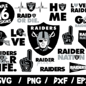 LAS VEGAS RAIDERS Patch SET FOOTBALL IRON ON