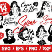 122 Selena SVG Bundle, Selena Quintanilla SVG, Como La Flor SVG, Anything For Selenas, Selena Tribute Svg, Selena Cricut, Tshirt, Vector