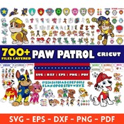 14 Paw Patrol mega big bundle svg png clipart vector instant download layered files for Cricut