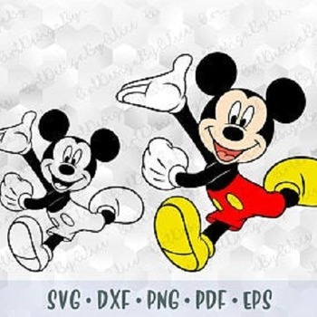 163 SVG PNG Mickey Mouse Hands Shorts Layered Cut Files Outline Silhouette Cricut Iron on Transfer Template for Shirt Disney Design Birthday