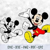 163 SVG PNG Mickey Mouse Hands Shorts Layered Cut Files Outline Silhouette Cricut Iron on Transfer Template for Shirt Disney Design Birthday