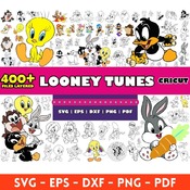 17 Looney Tunes mega big bundle svg png clipart vector layered digital vector file for cricut and Silhouette