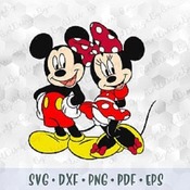 221 SVG PNG Minnie Mickey Mouse Hands Ears Head Red Bow Polka Dot Layered Cut Files Silhouette Cricut Iron on Transfer Disney Birthday Boy G