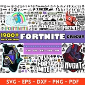 26 Fortnite mega big bundle svg png clipart vector birthday font