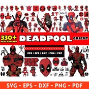 33 Deadpool Superhero Comics mega big bundle svg png clipart vector Silhouette Cut File For Cricut