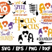 35 Hocus Pocus Pandemic SVG Bundle, I Can't Smell Children, Another Glorious Morning, Hocus Pocus Vectors, Shirt, Quarantine Halloween Svg