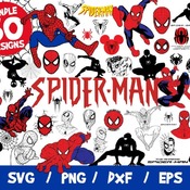 36 Spiderman Vectors, Spiderman Svg, Marvel Cricut, Spiderman Cutting, Spiderman Bundle, Vinyl, Png, Clipart, The Amazing Spiderman, Superhe