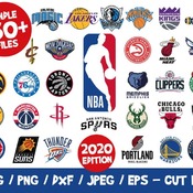 37 NBA Logo 100 Files Bundle, NBA Svg, NBA Teams Svg, Nba Png, Nba Basketball, Vector, Vinyl, Eps, Png, Cricut, Silhouette, Stickers