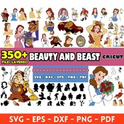 39 Beauty and the Beast Belle Princess mega big bundle svg png clipart vector Cricut